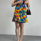 Abitino vintage anni ‘70 in cotone floreale con fiocchi