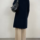 Soprabito reversibile, un lato in lana e cashmere e l’altro impermeabile