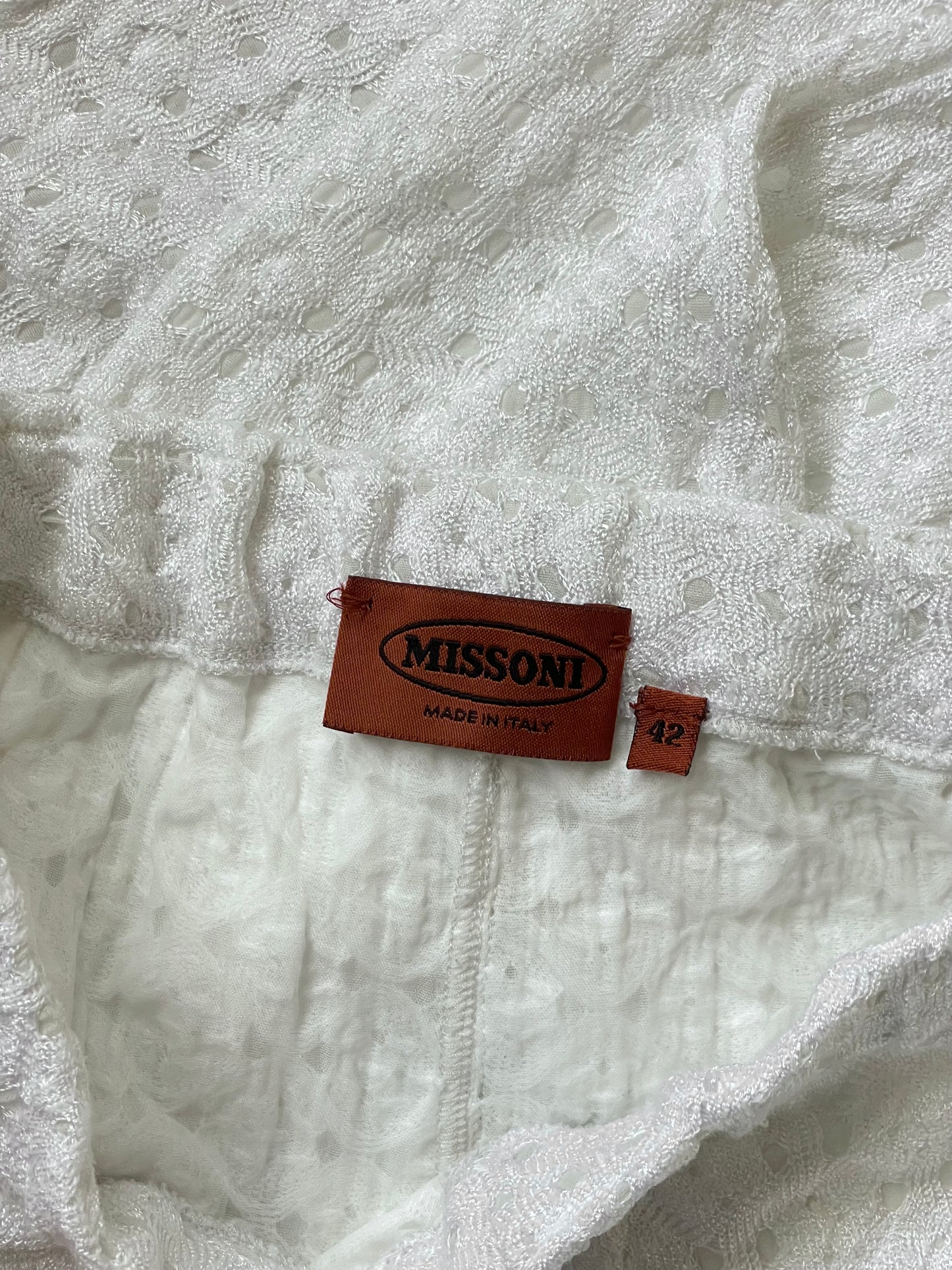 MISSONI pantaloni vintage effetto pizzo