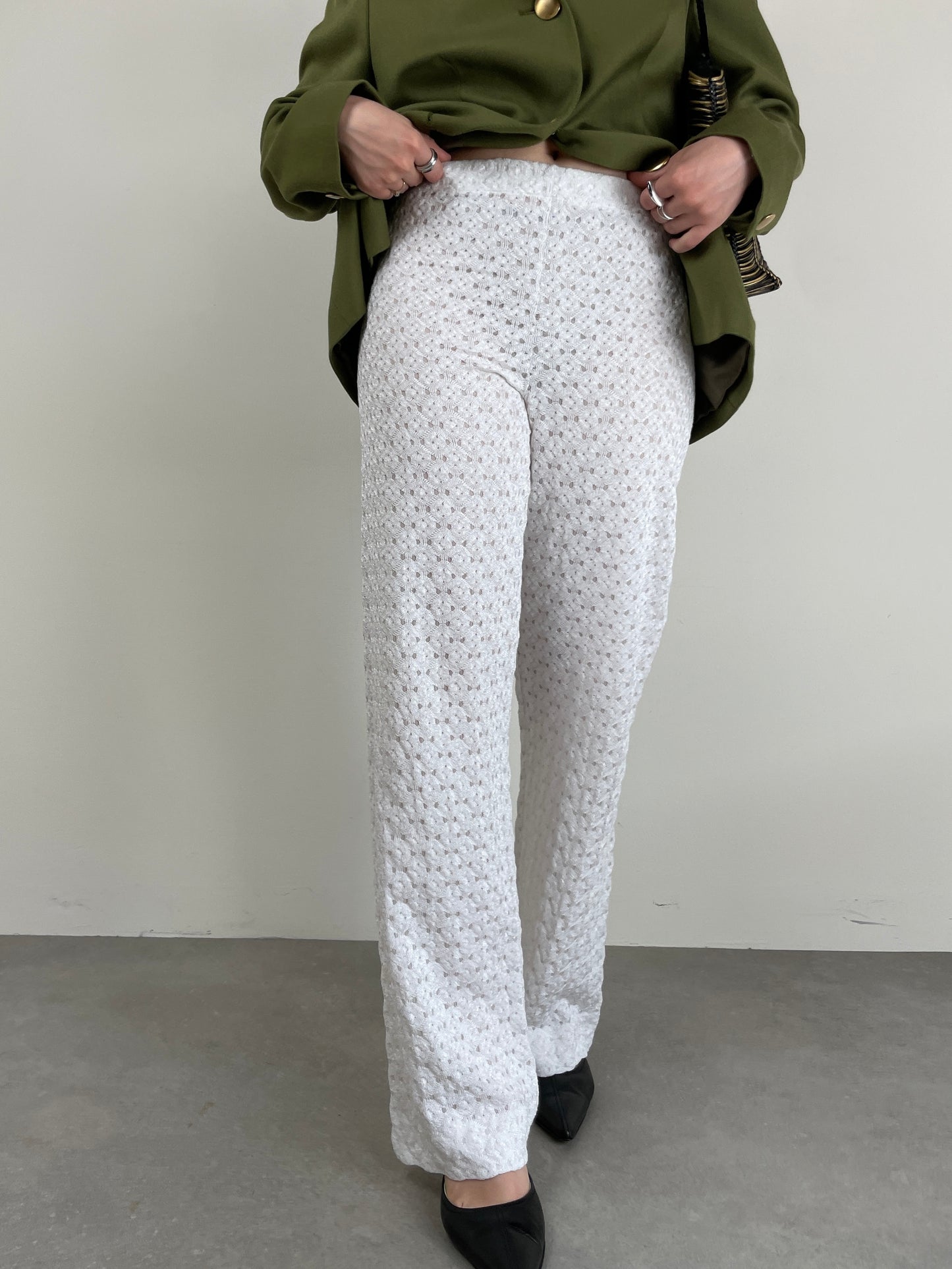 MISSONI pantaloni vintage effetto pizzo