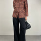 Giacca sartoriale in jacquard a fantasia orientale