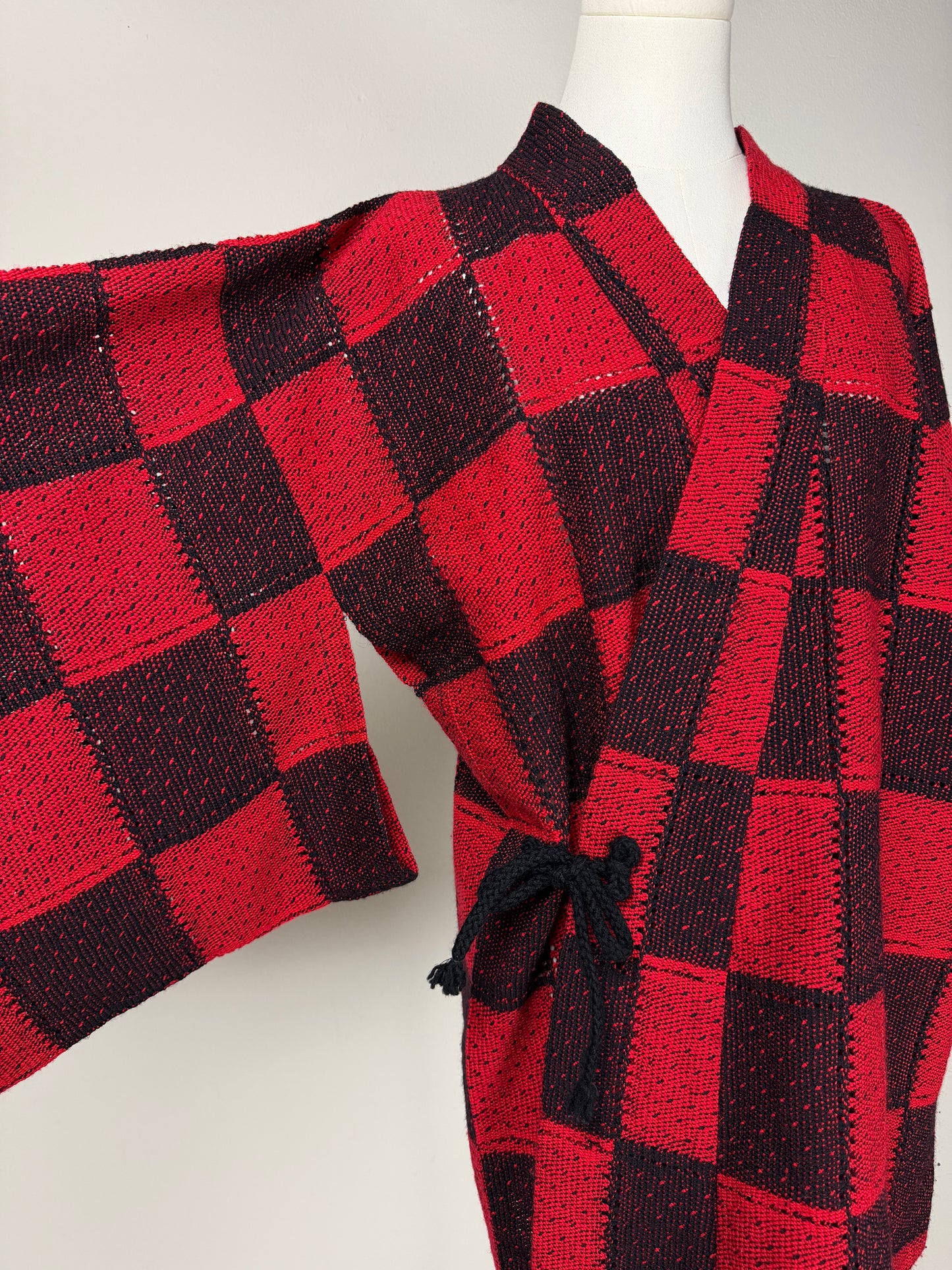 Haori giapponese in maglia di lana