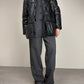 Piumino vintage in vera pelle