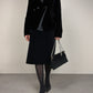 Armani Collezioni blazer in velluto nero con inserto in raso