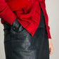 Gonna vintage in vera pelle stampa coccodrillo