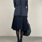 MOSCHINO Cheap and Chic blazer in lana gessato con impunture