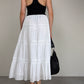 Top nero con pietre nere sfaccettate