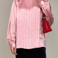 Blusa vintage in pura seta rosa