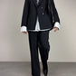 Completo vintage in lana gessata