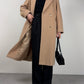 Cinzia Rocca cappotto in lana, lambswool e cashmere color beige