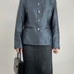 Giacca in shantung di seta