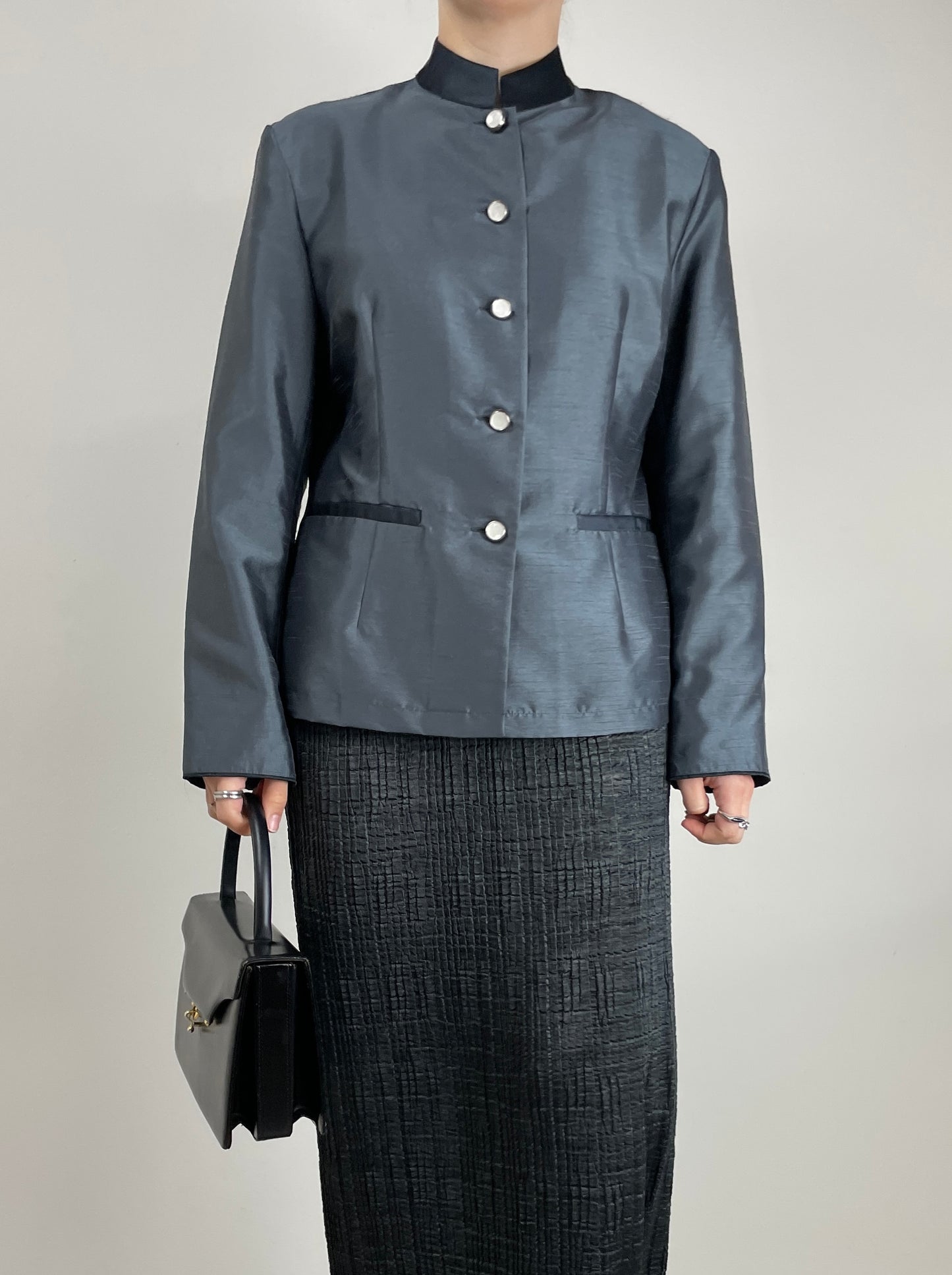 Giacca in shantung di seta