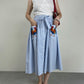 Gonna STELLA JEAN in cotone a righe con ricamo