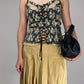Top vintage in pizzo con intreccio