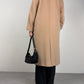 Cinzia Rocca cappotto in lana, lambswool e cashmere color beige