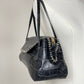 Borsa vintage in pelle effetto cocco