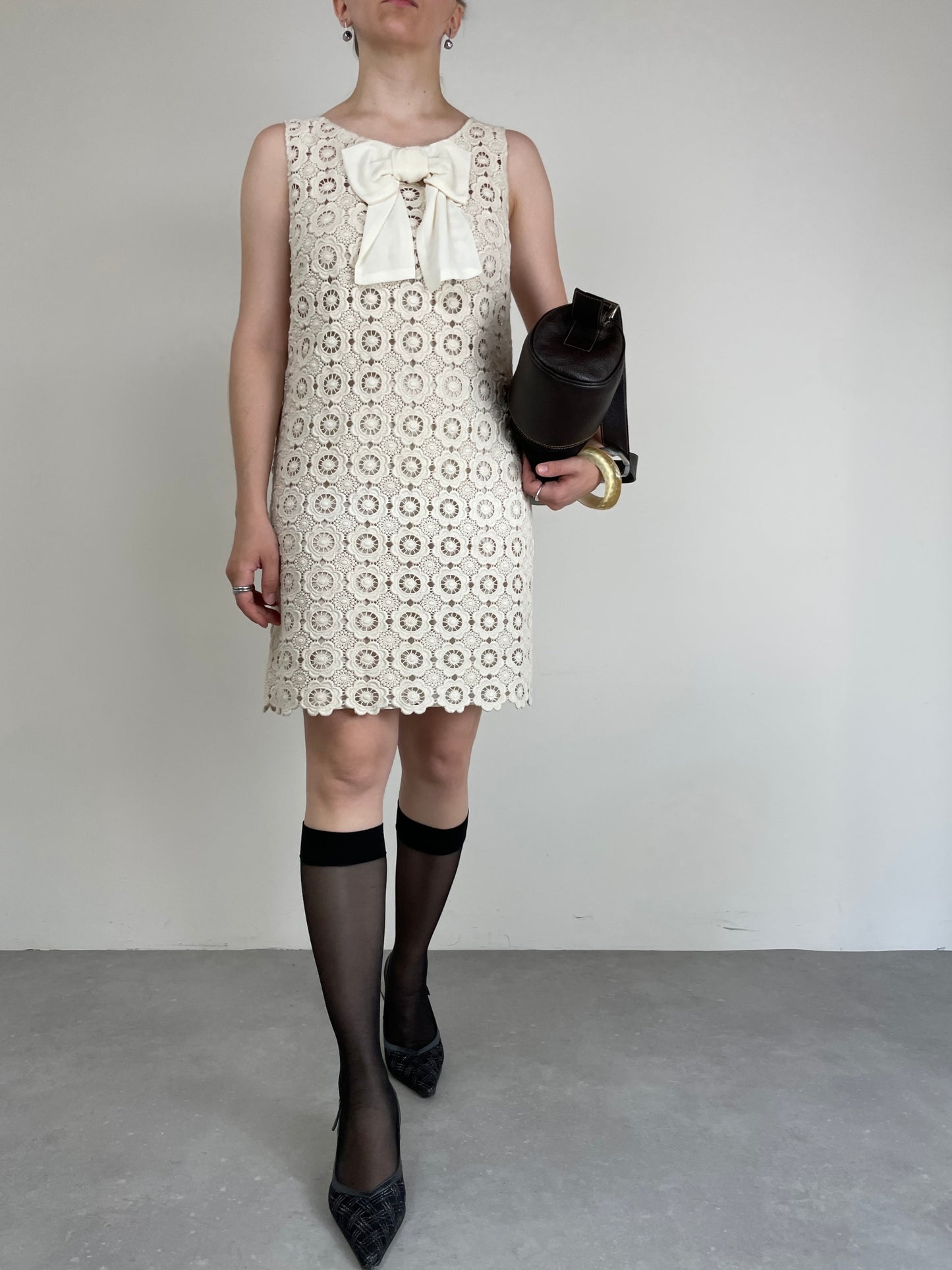 Abito Moschino Cheap And Chic in cotone macramé