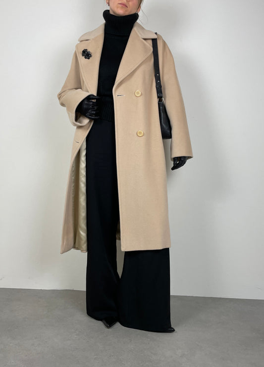 Ivory wool coat