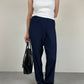 Pantalone vintage plissettato Made in France
