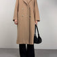 Cinzia Rocca cappotto in lana, lambswool e cashmere color beige