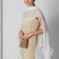 Stola Max Mara in organza di seta con ricamo floreale