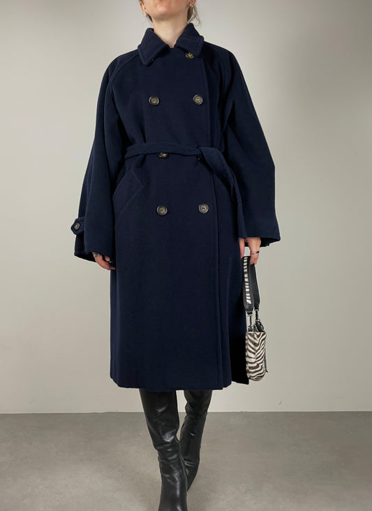 Max Mara blue wool e coat