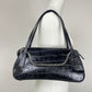 Borsa vintage in pelle effetto cocco