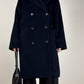 Max Mara cappotto in lana blu