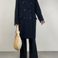 100% cashmere cappotto blu