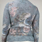 Top a fantasia in tessuto crinkle