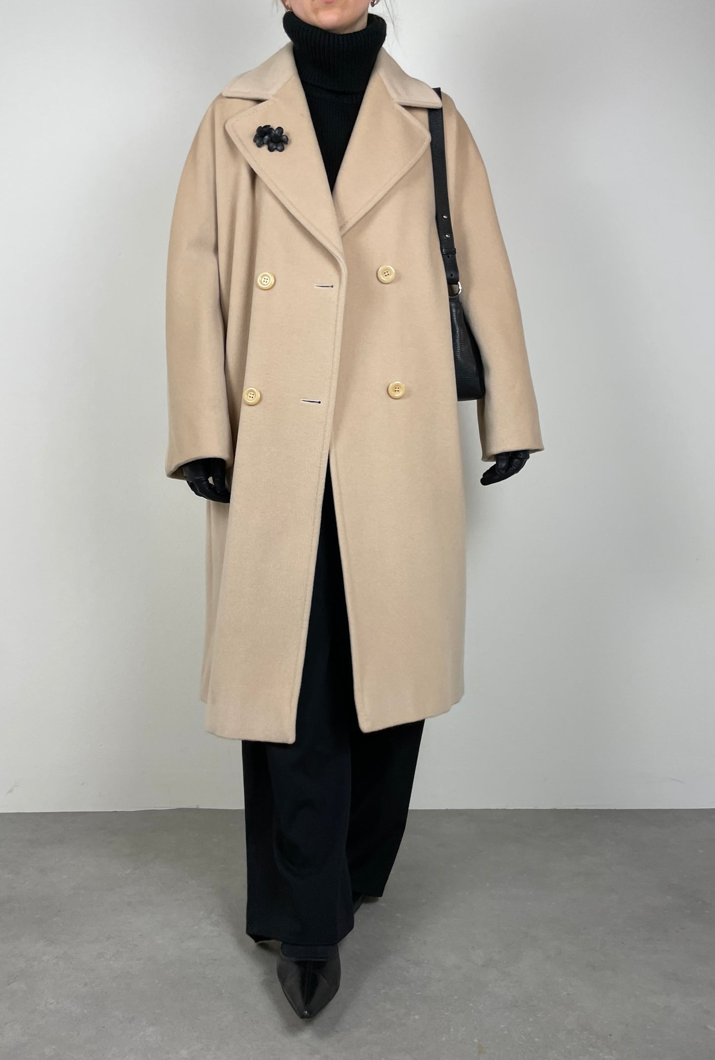 Ivory wool coat