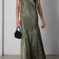 Borsetta vintage in raso con fiore