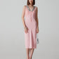 Abito vintage in pura seta rosa