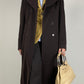 Cappotto a doppiopetto in lana e cashmere