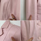 Giacca in vera pelle rosa
