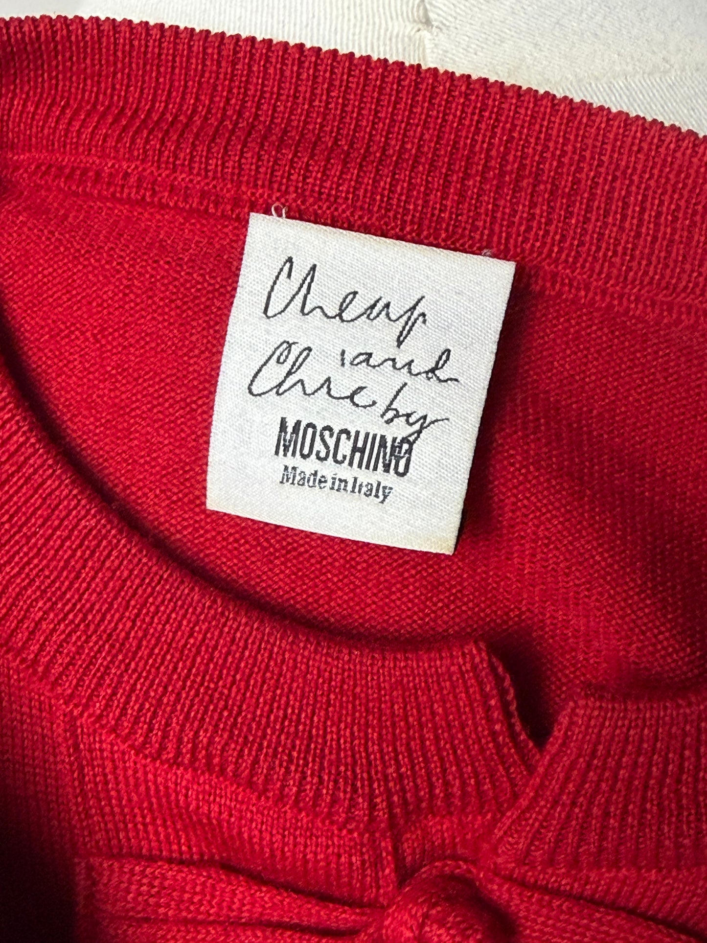 Moschino Cheap and Chic twin set in pura lana