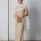 Alberta Ferretti abito in pura seta ricamata
