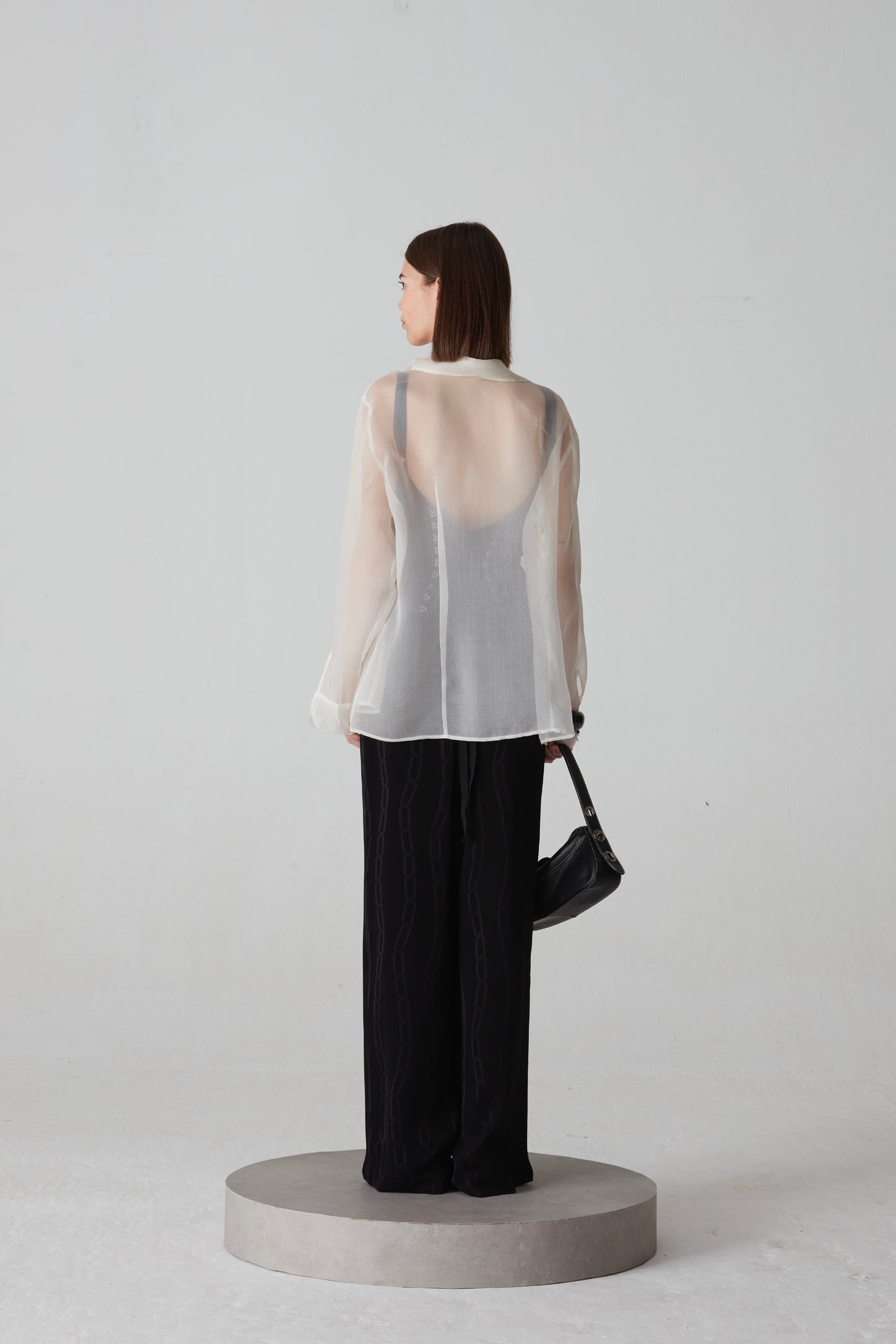 Camicia in organza di seta