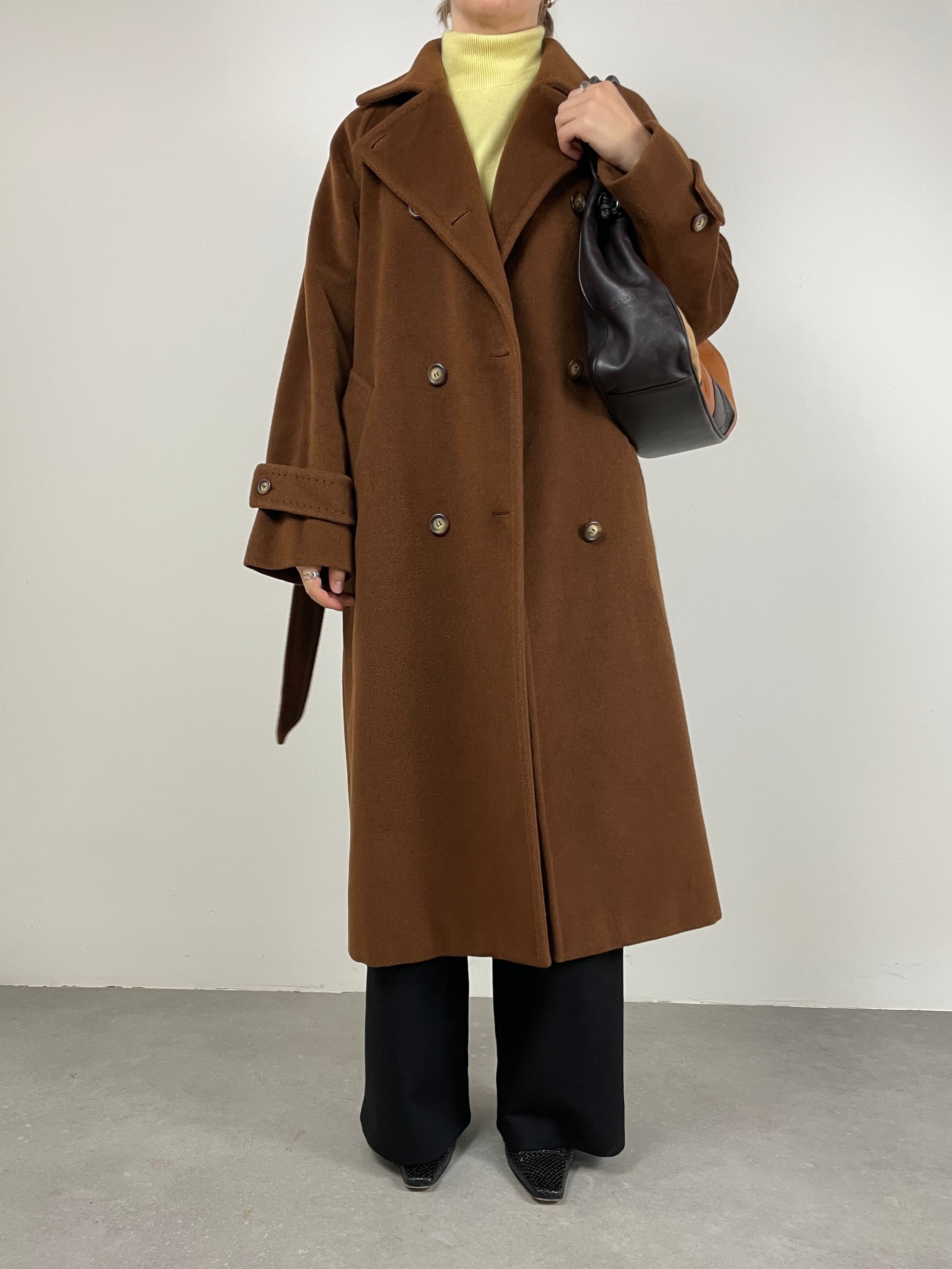 MAX MARA cappotto marrone cioccolato