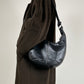 Hobo bag in vera pelle made in Italy