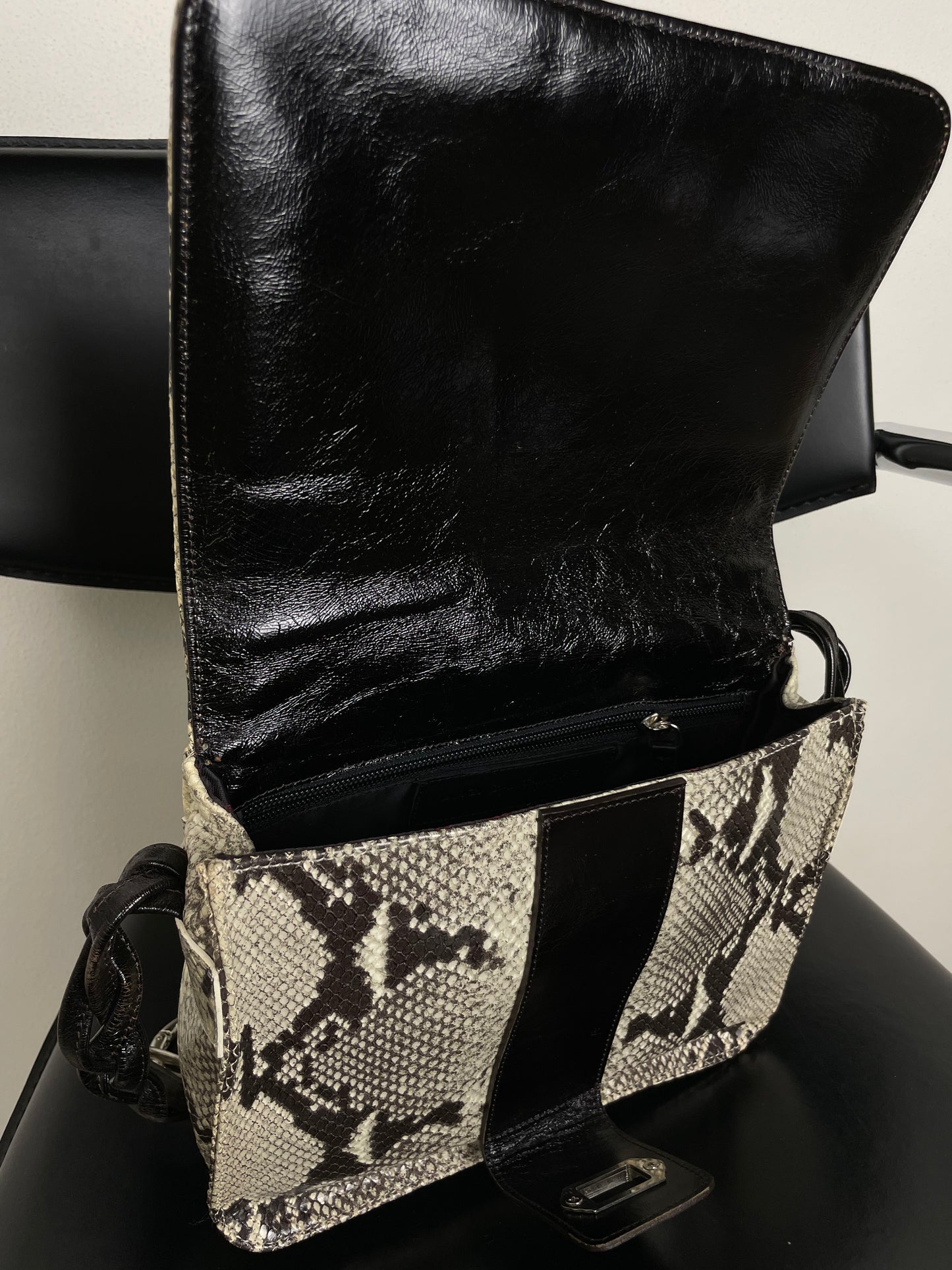 Vintage python leather bag