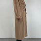 Cappotto vintage cammello in lana, angora e cashmere