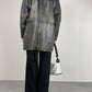 Giacca in vera pelle effetto distressed