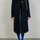 Wool soft black coat