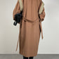 Cappotto vintage Cerruti in pura lana con maniche rimovibili