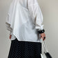 Camicia in cotone con incrocio sul retro