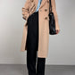 Cappotto vintage a doppiopetto in lana cashmere e angora