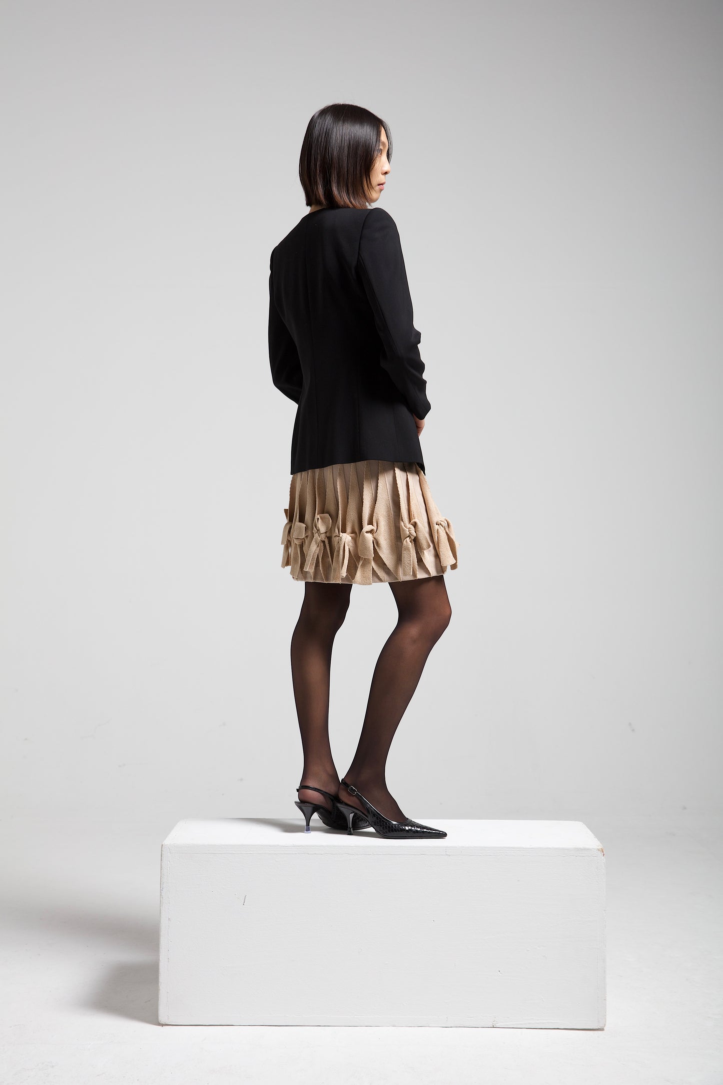 ALAÏA gonna in maglia con nodi