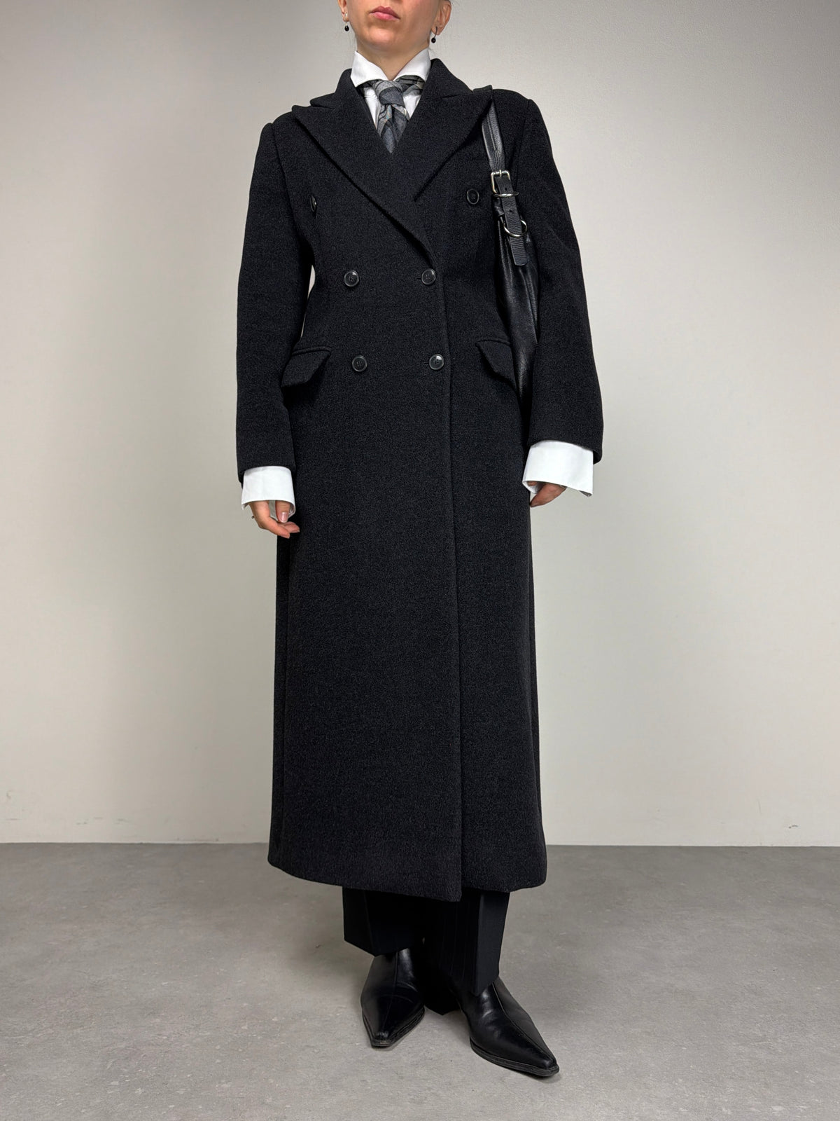 GIANFRANCO FERRÈ STUDIO cappotto in lana e angora