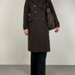 Cappotto in misto lana marrone